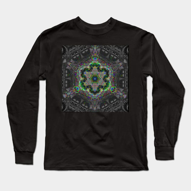 Metatronic Motion - Cybernetic Gamma Plasma Long Sleeve T-Shirt by Boogie 72